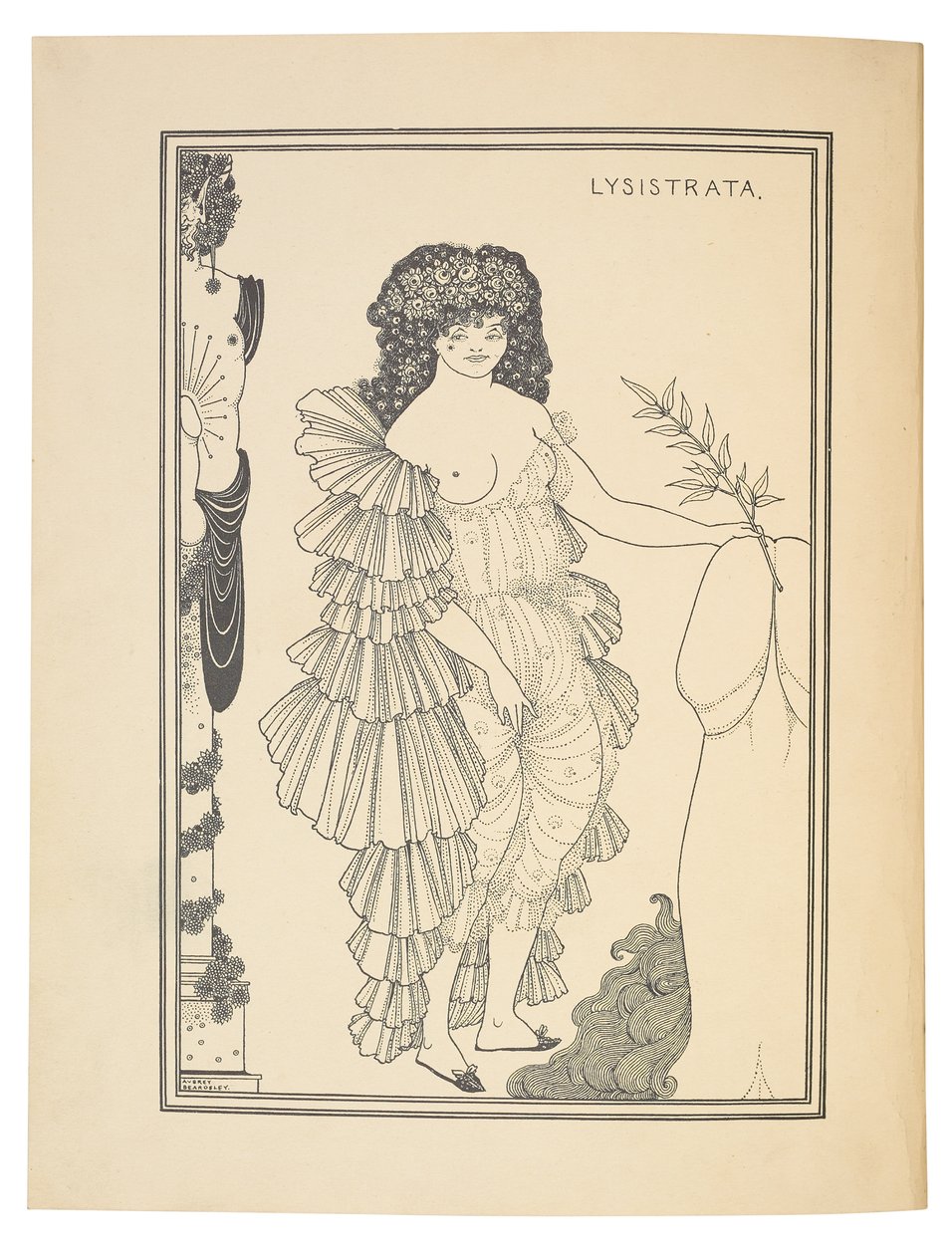 Lizystrata, 1896 autorstwa Aubrey Beardsley