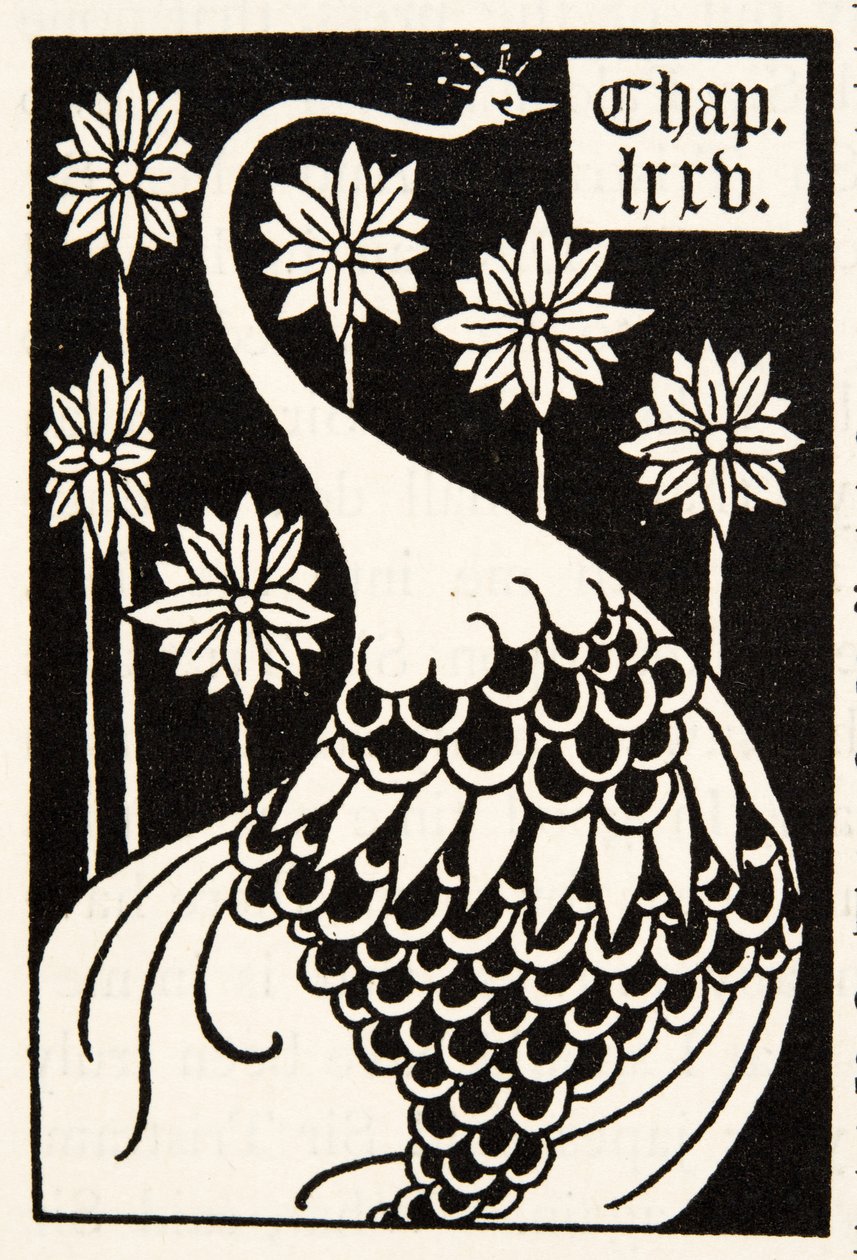 Paw, nagłówek rozdziału autorstwa Aubrey Beardsley