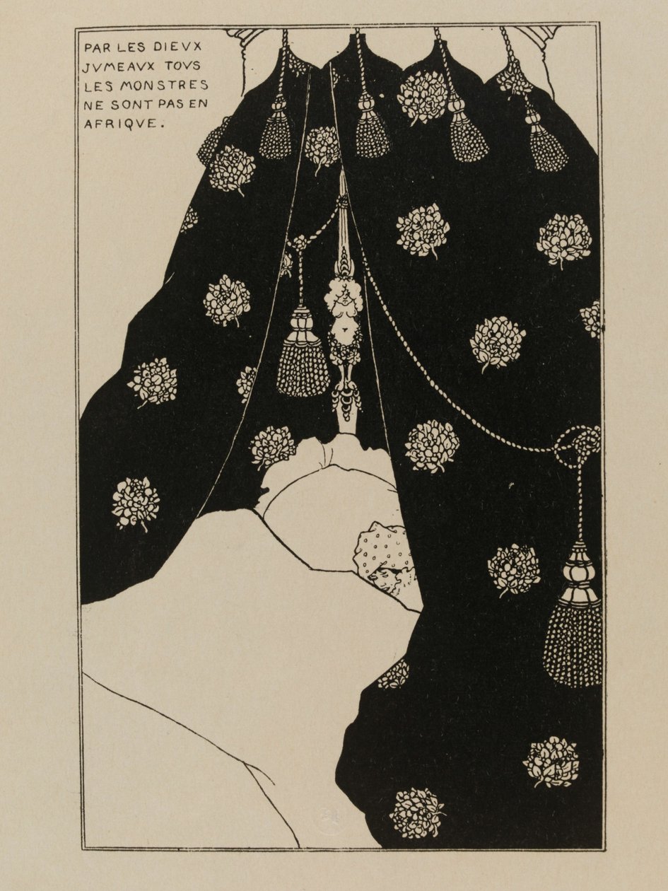 Autoportret w łóżku Autoportret w łóżku, 1894. autorstwa Aubrey Beardsley