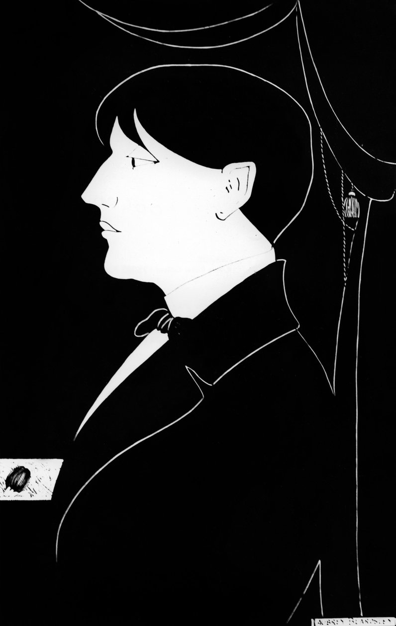 Autoportret Aubrey Vincent Beardsley (1872-1898) angielski pisarz i ilustrator autorstwa Aubrey Beardsley