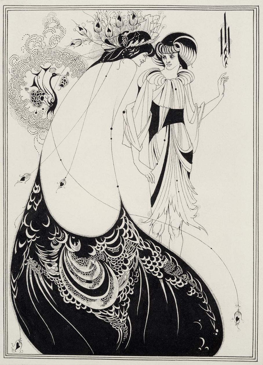 Spódnica pawia, ilustracja do angielskiego wydania „Salome Oscara Wilde