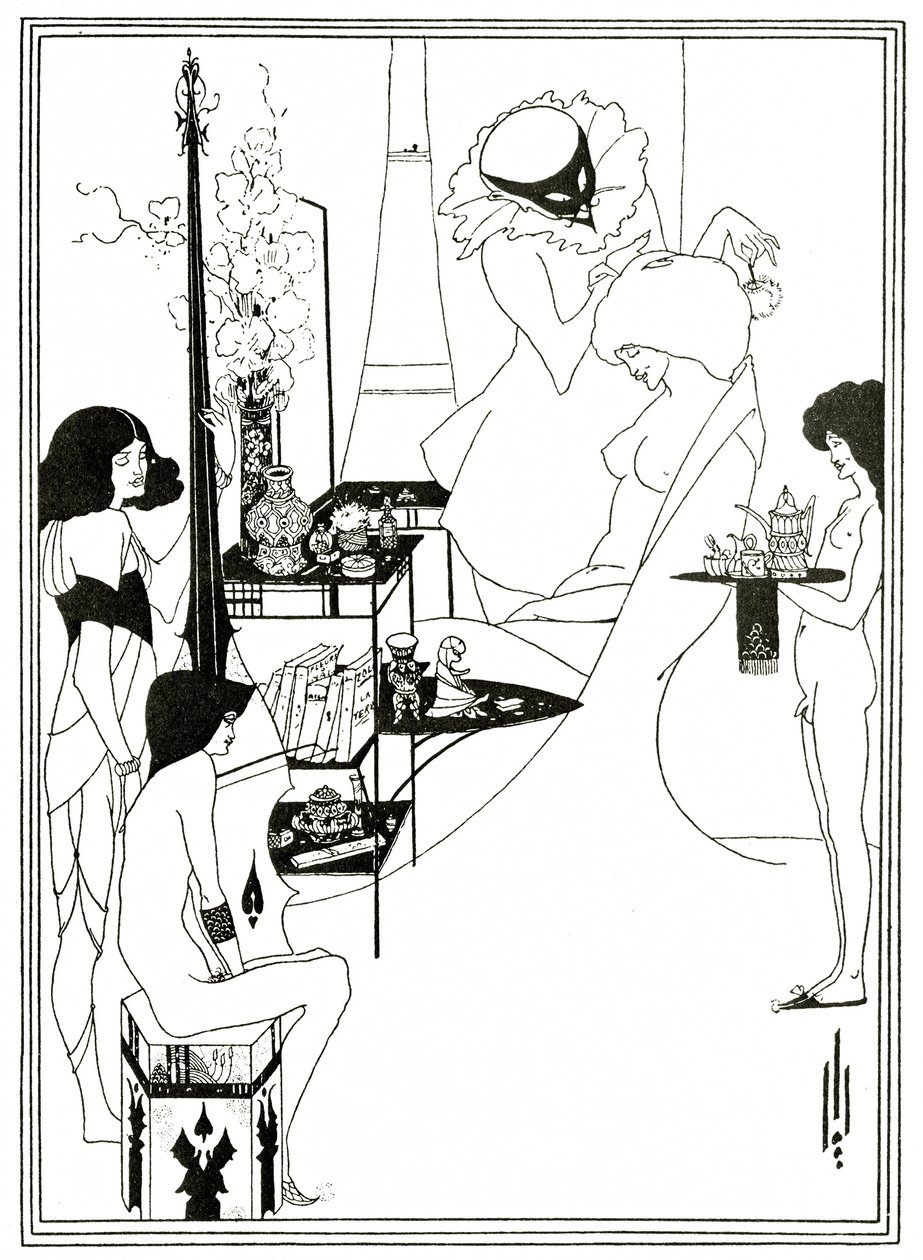 Toaleta z Salome, c.1894 (lito) autorstwa Aubrey Beardsley