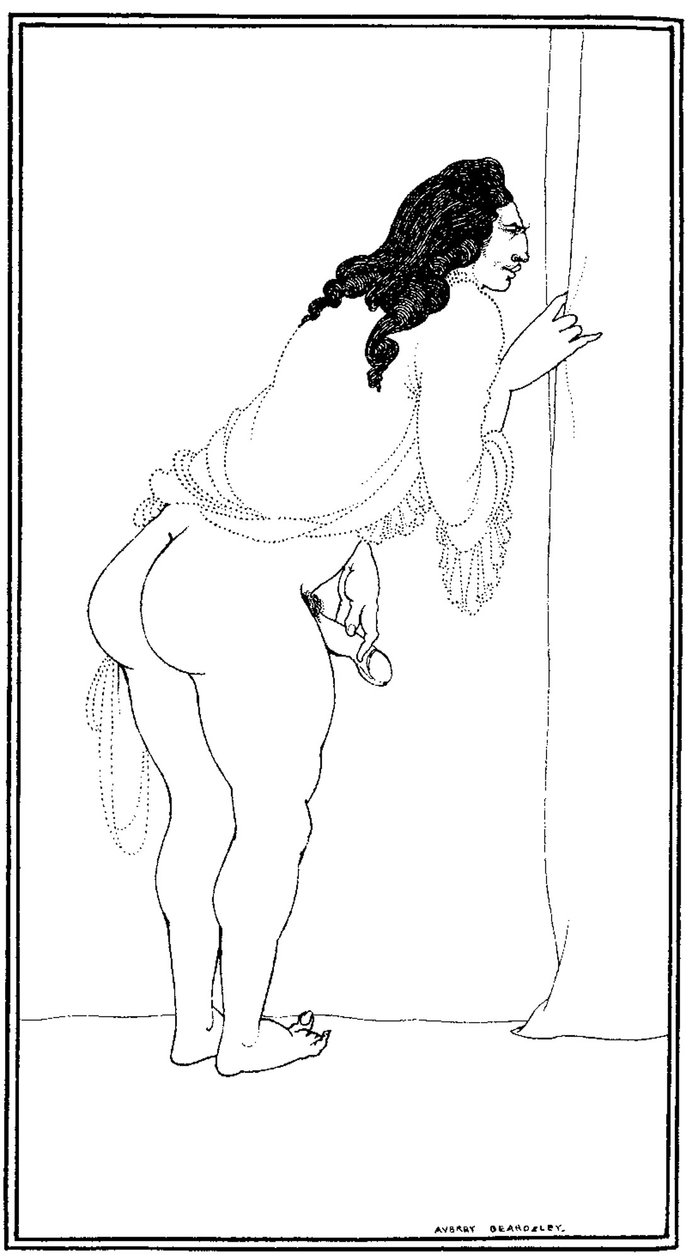 Niecierpliwy cudzołożnik, 1897 autorstwa Aubrey Beardsley