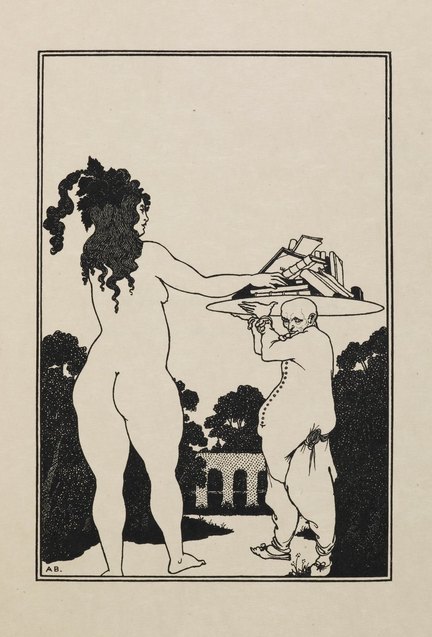 rysunek z Księgi pięćdziesięciu rysunków autorstwa Aubrey Beardsley