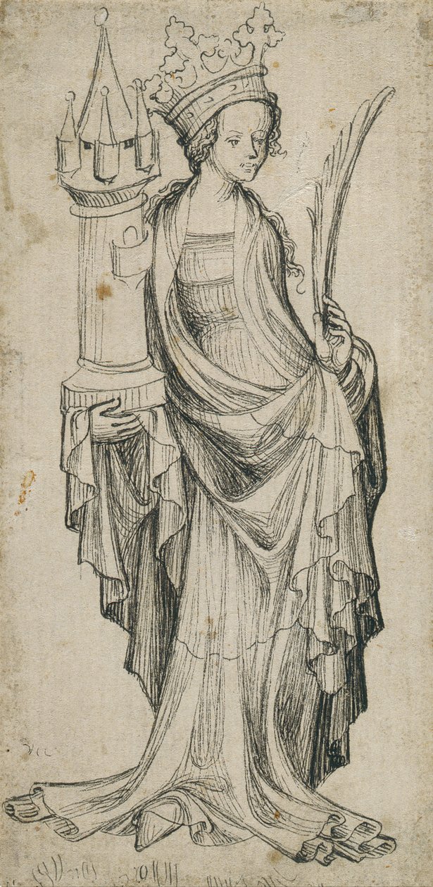św. Barbary autorstwa Augsburger Meister