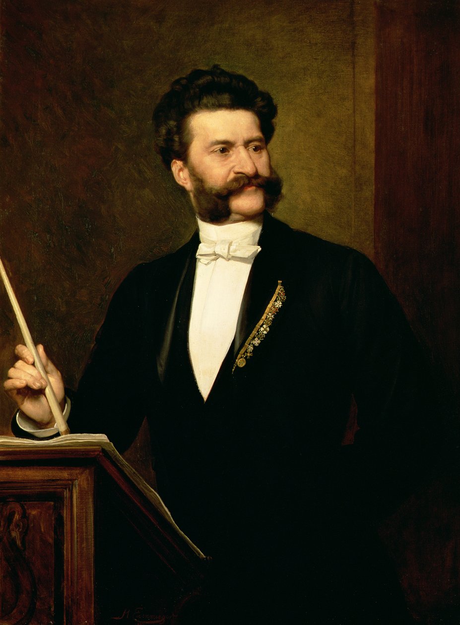 Johann Strauss Młodszy, 1888 autorstwa August Eisenmenger