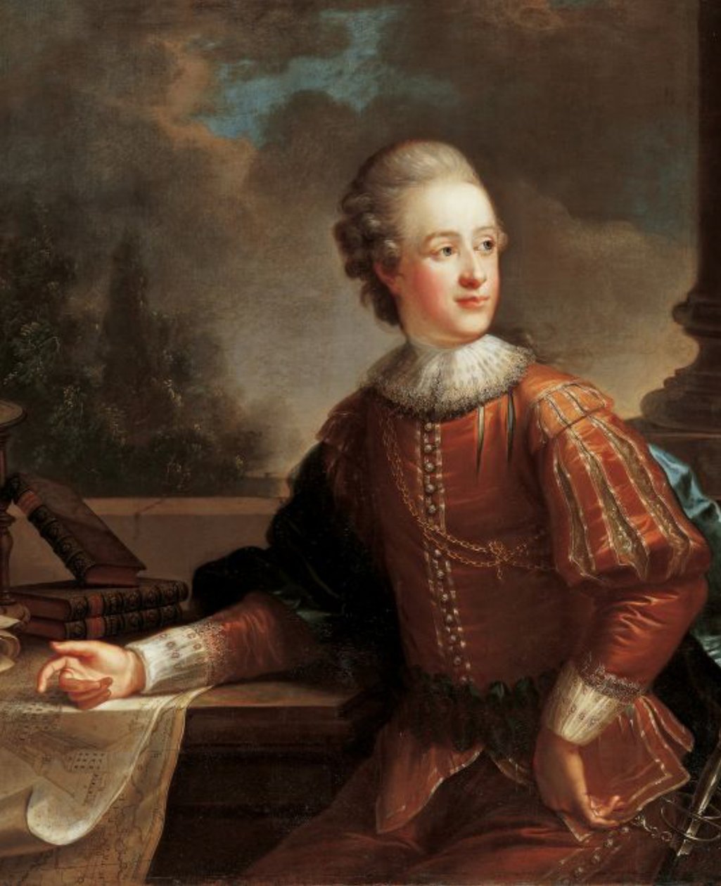 Portret przyszłego księcia Aloisa I z Liechtensteinu autorstwa August Friedrich Oelenhainz
