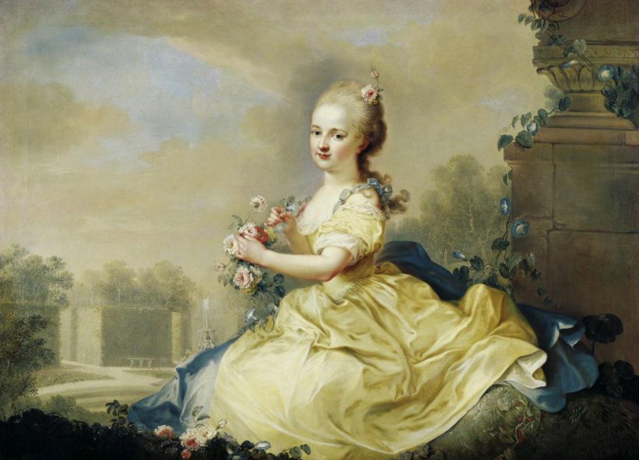 Portret księżnej Marii Józefy Hermengilde z Liechtensteinu (1768-1845), później Esterházy autorstwa August Friedrich Oelenhainz