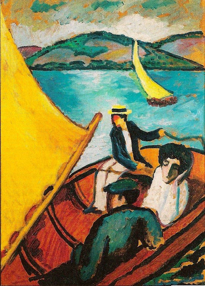 Żaglówka na Tegernsee autorstwa August Macke