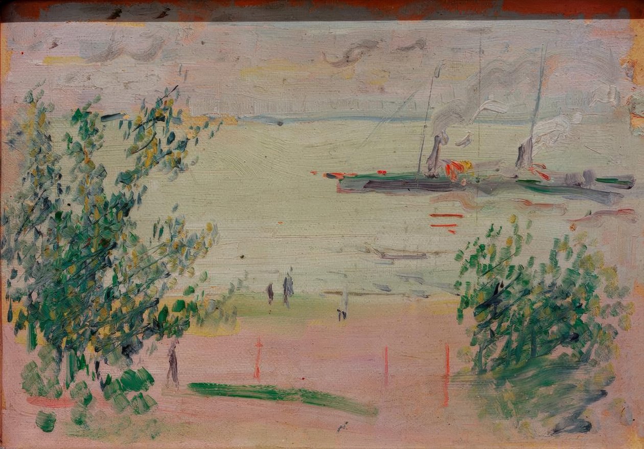 W Hersel nad Renem autorstwa August Macke