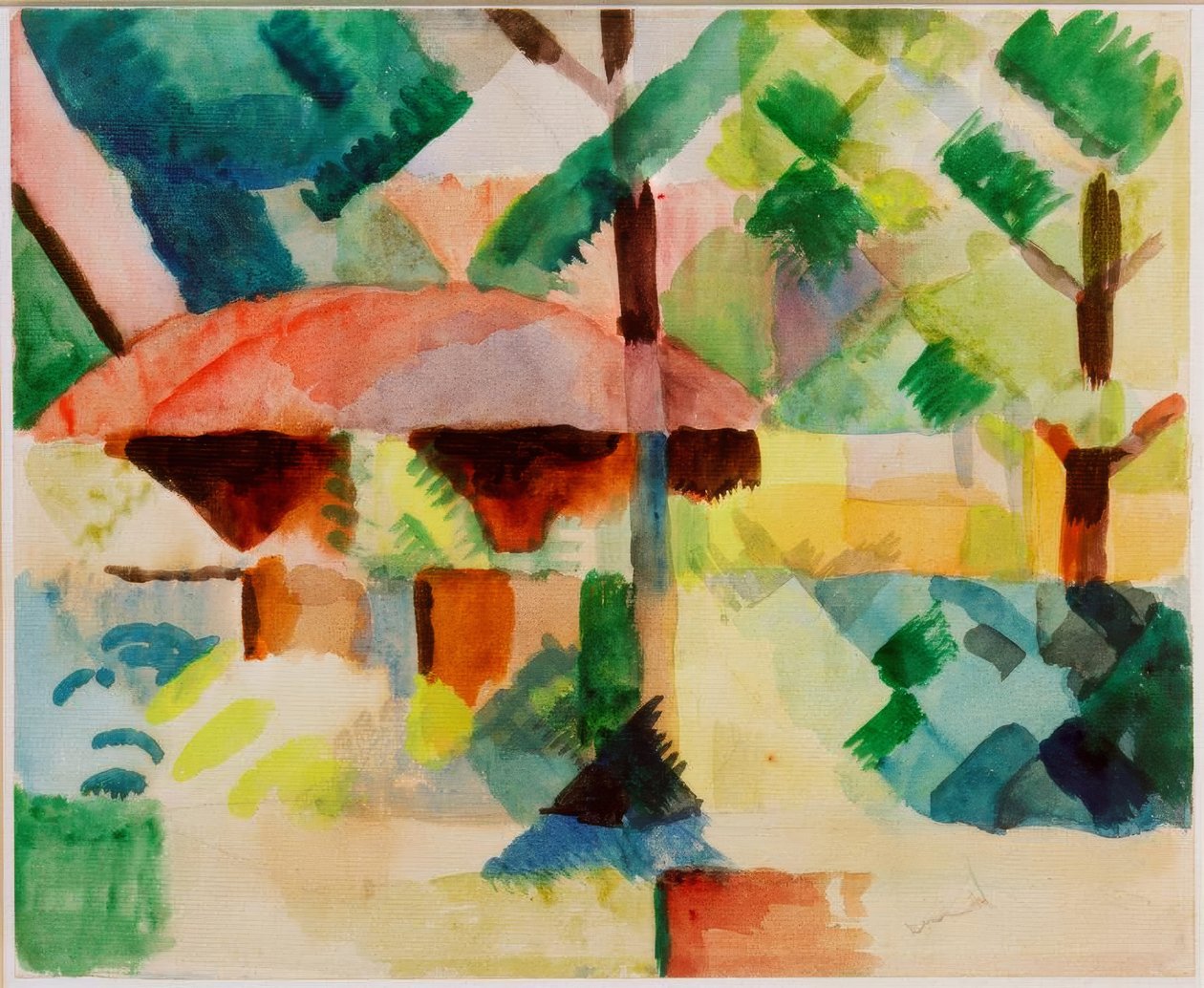Wejście do ogrodu autorstwa August Macke