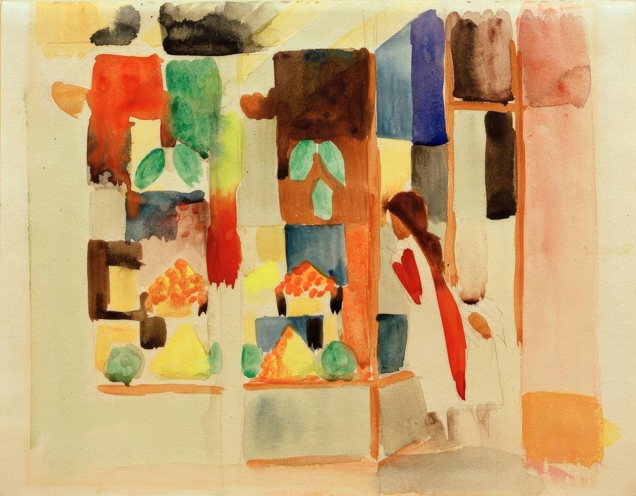 Dzieci w warzywniaku I. autorstwa August Macke