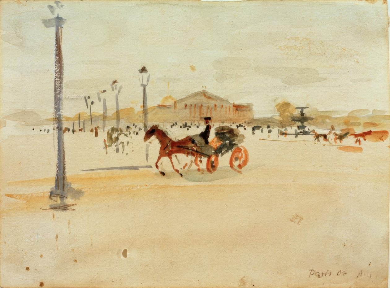 Place de la Concorde w Paryżu autorstwa August Macke