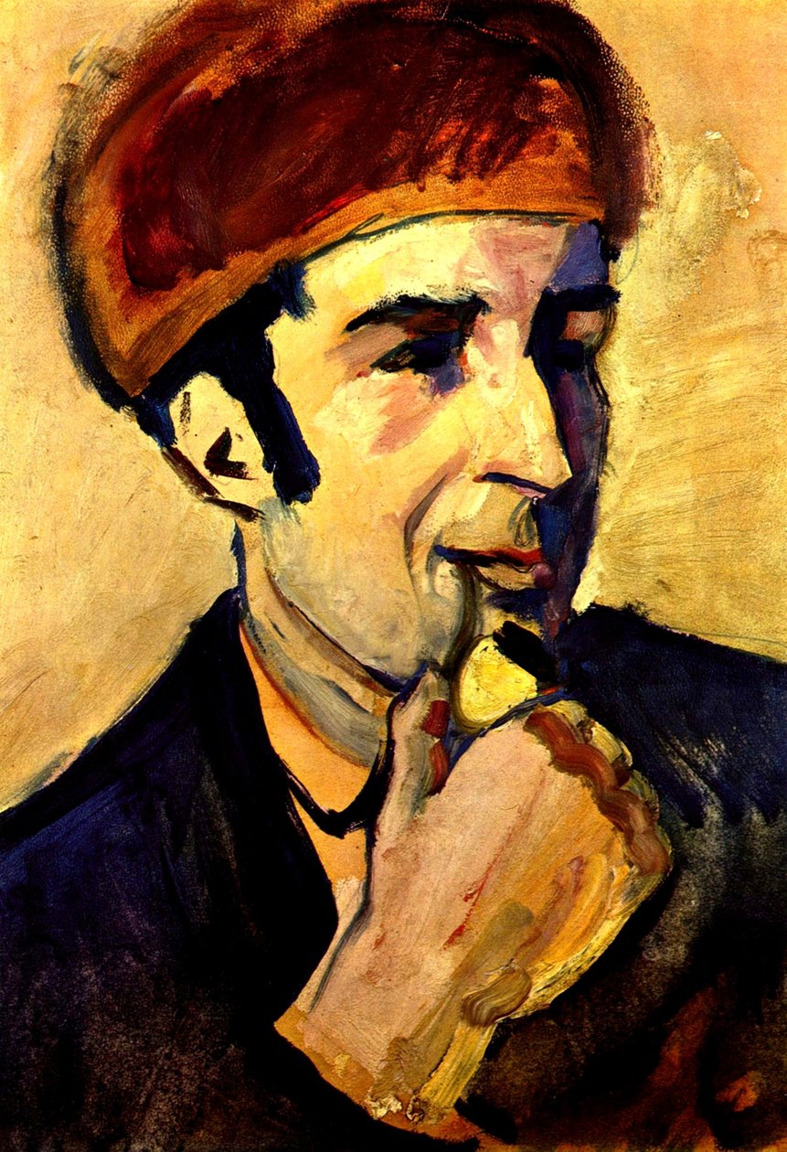 Portret Franza Marc autorstwa August Macke