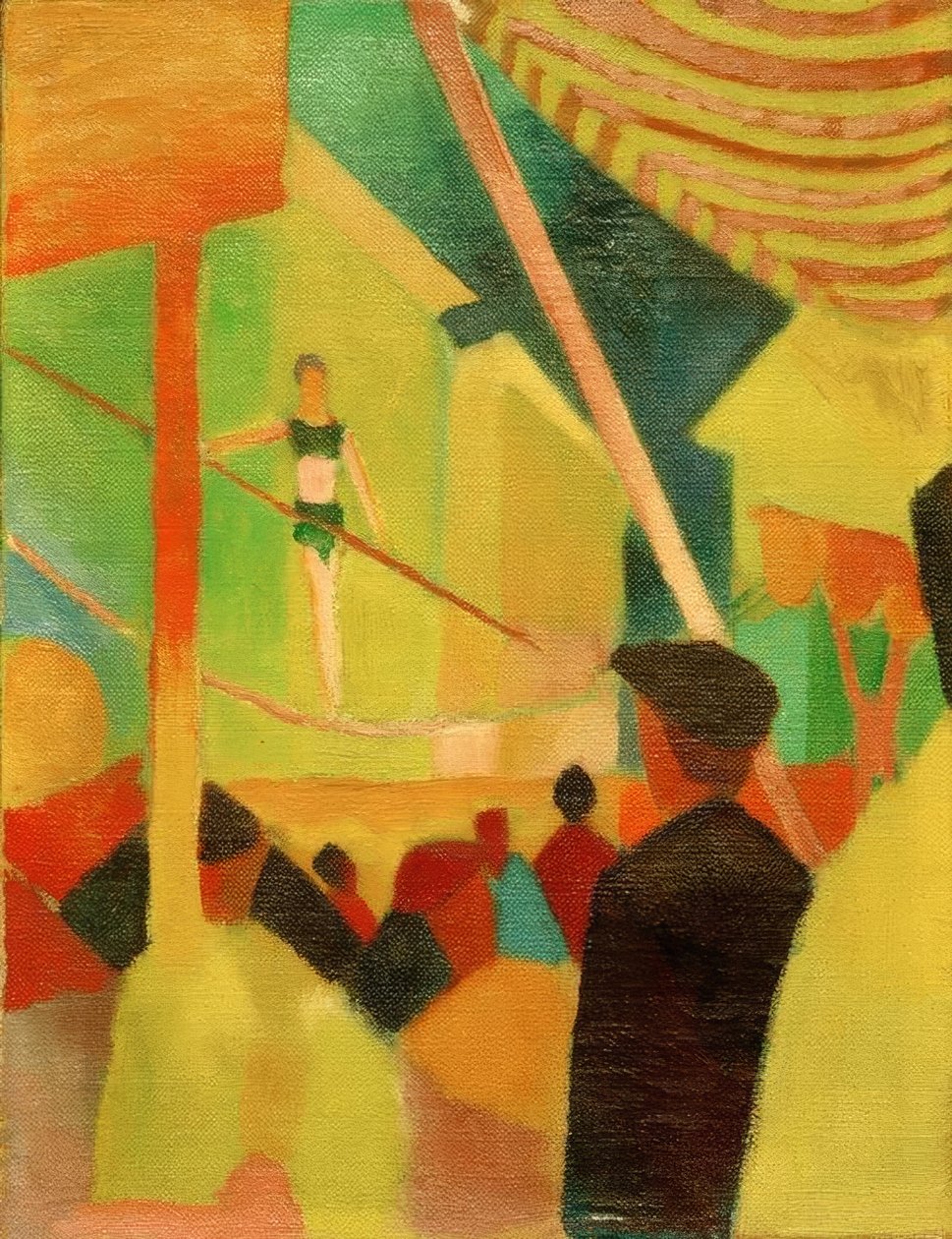Chodzący po linie autorstwa August Macke