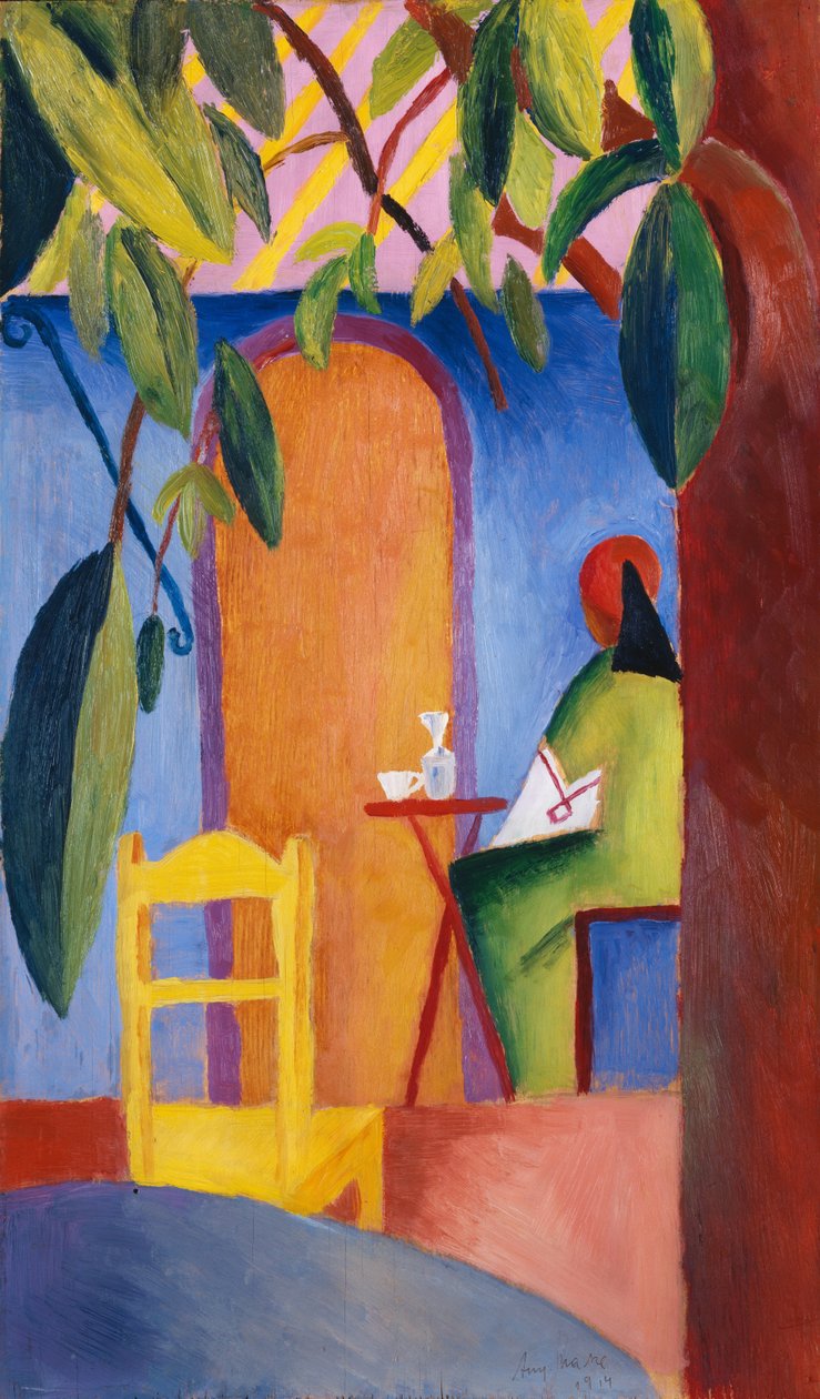 Turecka kawiarnia autorstwa August Macke