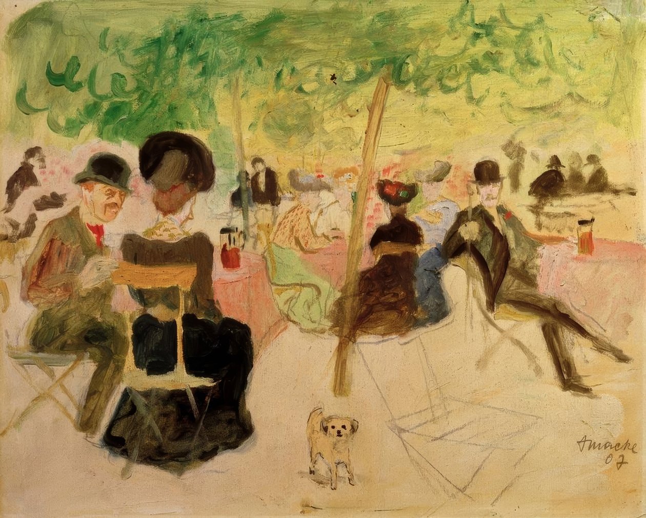Ogród Tawerny autorstwa August Macke