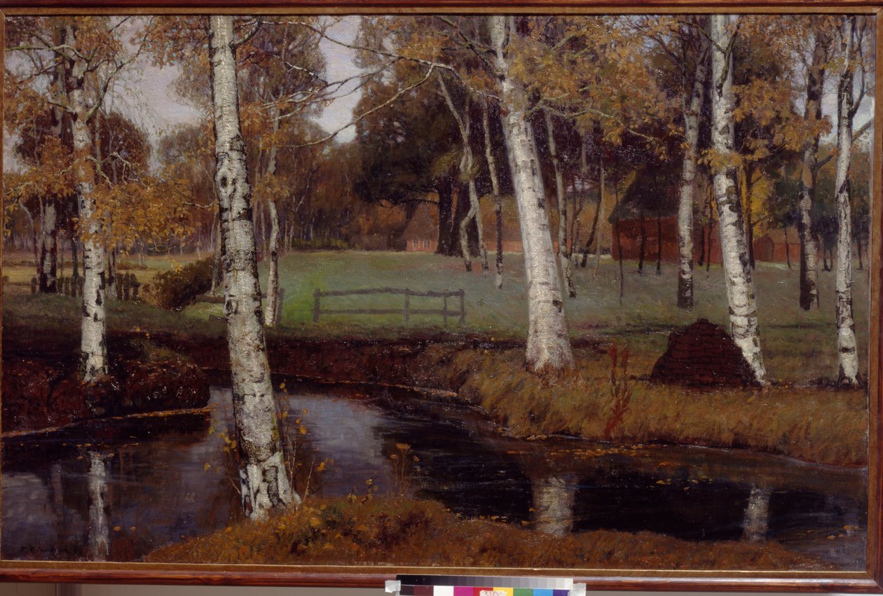 Krajobraz Overbeck, Fritz (1869-1909). olej na płótnie autorstwa August Overbeck