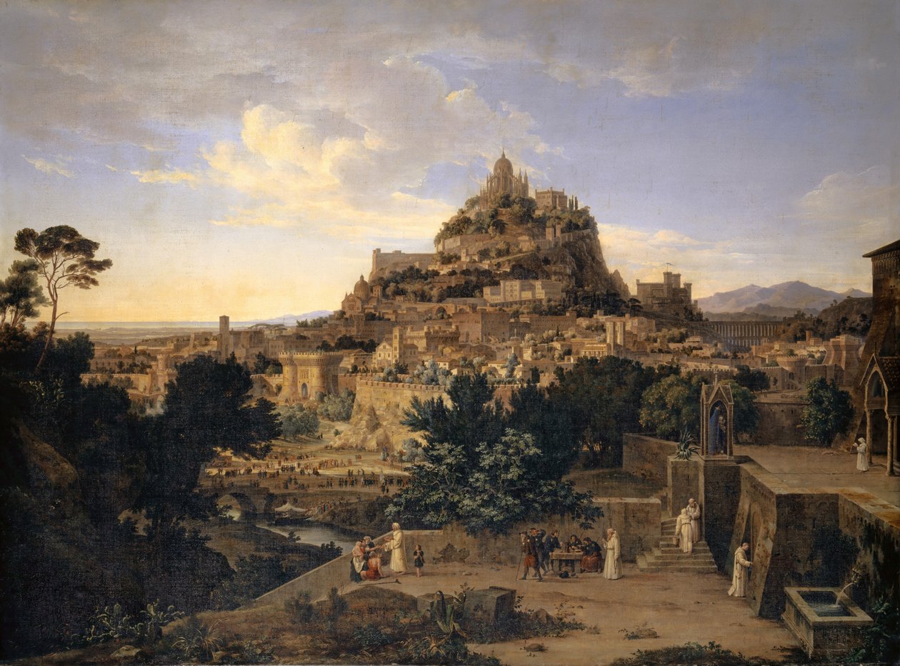 Rozkwit średniowiecza, 1829 autorstwa August Ahlborn