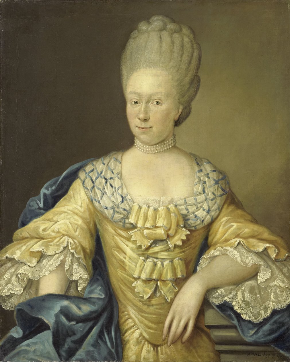 Adriana Johanna van Heusden, żona Johana Arnolda Zoutmana autorstwa August Christian Hauck