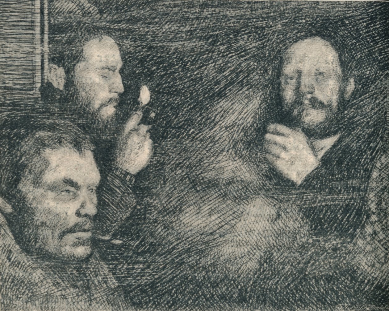 Dym w kuchni Fram., c1893-1896, 1897 autorstwa August Eiebakke