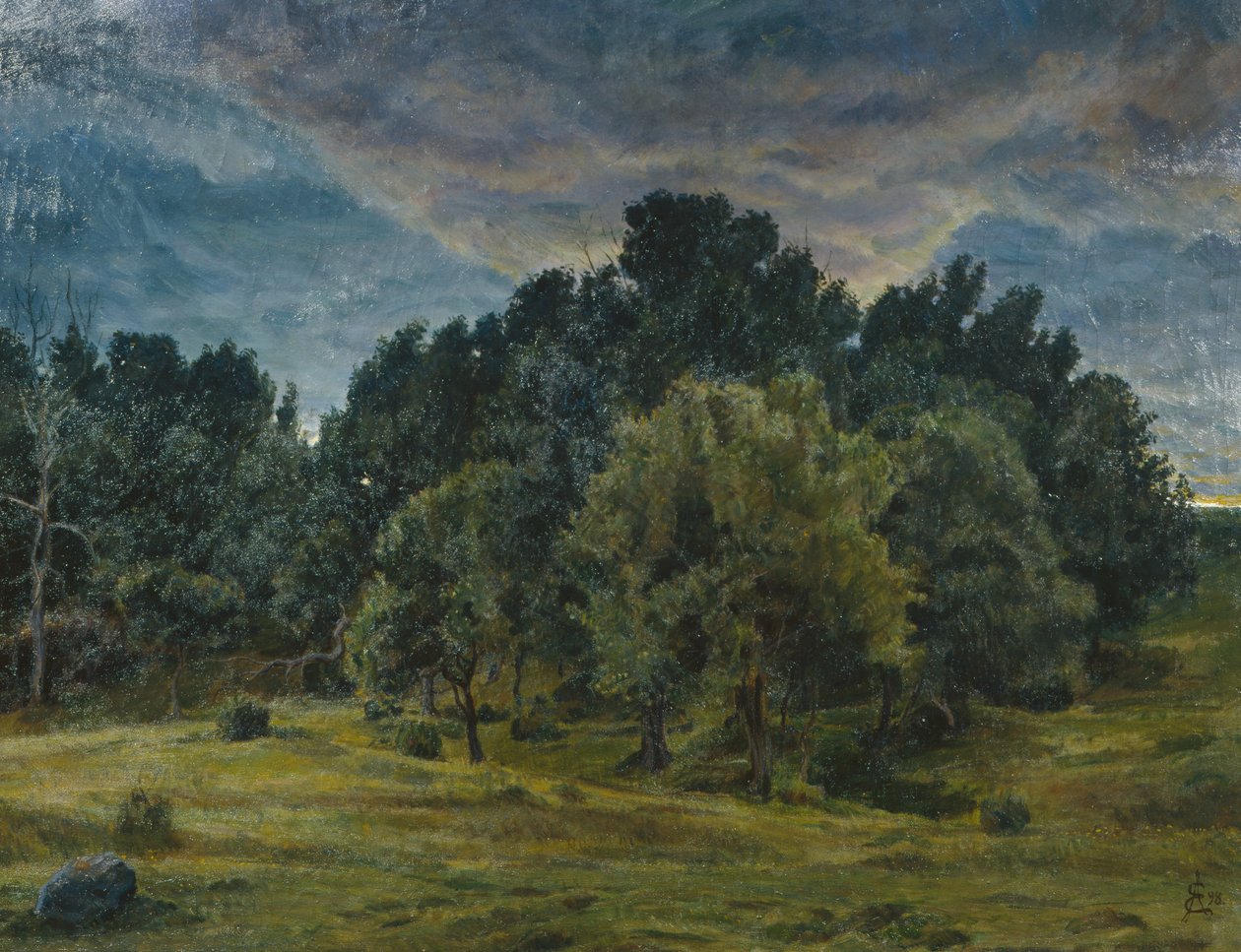 Ogród w Eiebakke autorstwa August Eiebakke