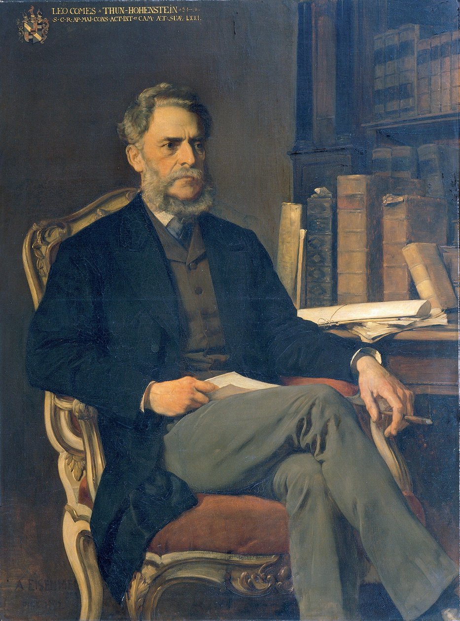 Leo hrabia Thun-Hohenstein autorstwa August Eisenmenger