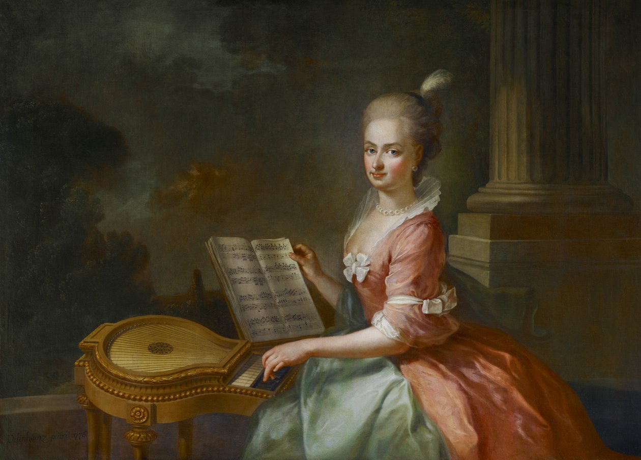 Księżniczka Maria Antonia z Liechtensteinu (1756-1821) autorstwa August Friedrich Oelenhainz