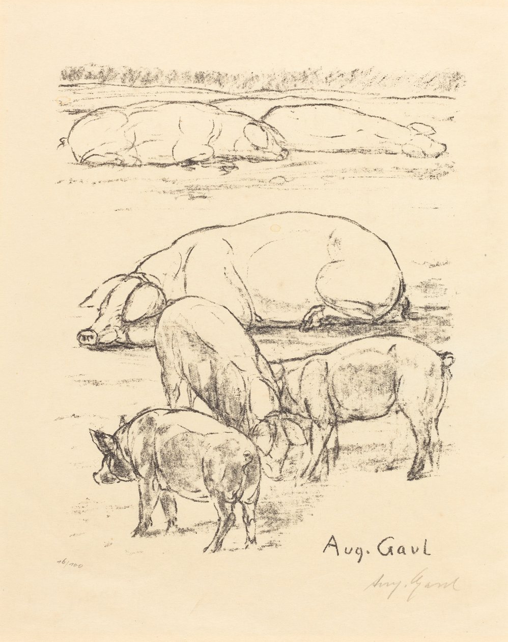 Wieprzowy autorstwa August Gaul