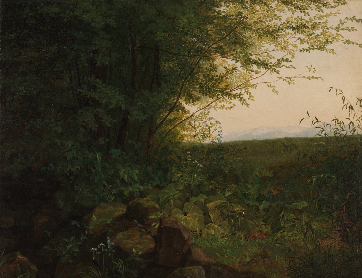 Na skraju lasu ok. godz. 1820. autorstwa August Heinrich