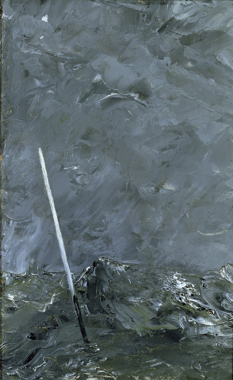 Boja Stormy Sea bez Top Mark, 1892 autorstwa August Johan Strindberg