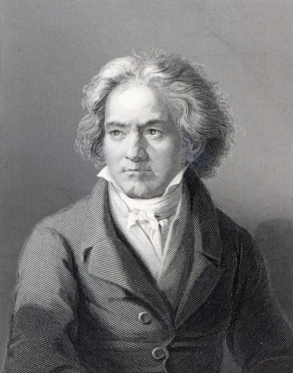 Ludwig van Beethoven, ryty przez Williama Holla Młodszego (grafika) autorstwa August Karl Friedrich von Kloeber