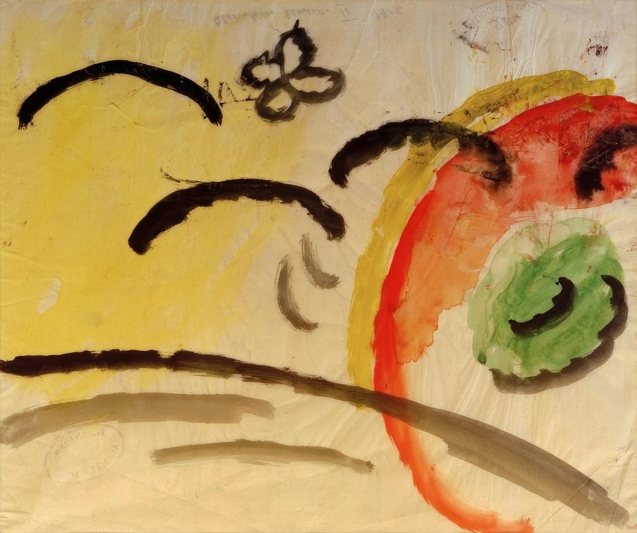 Abstrakcyjny wzór IV, projekt do haftu autorstwa August Macke