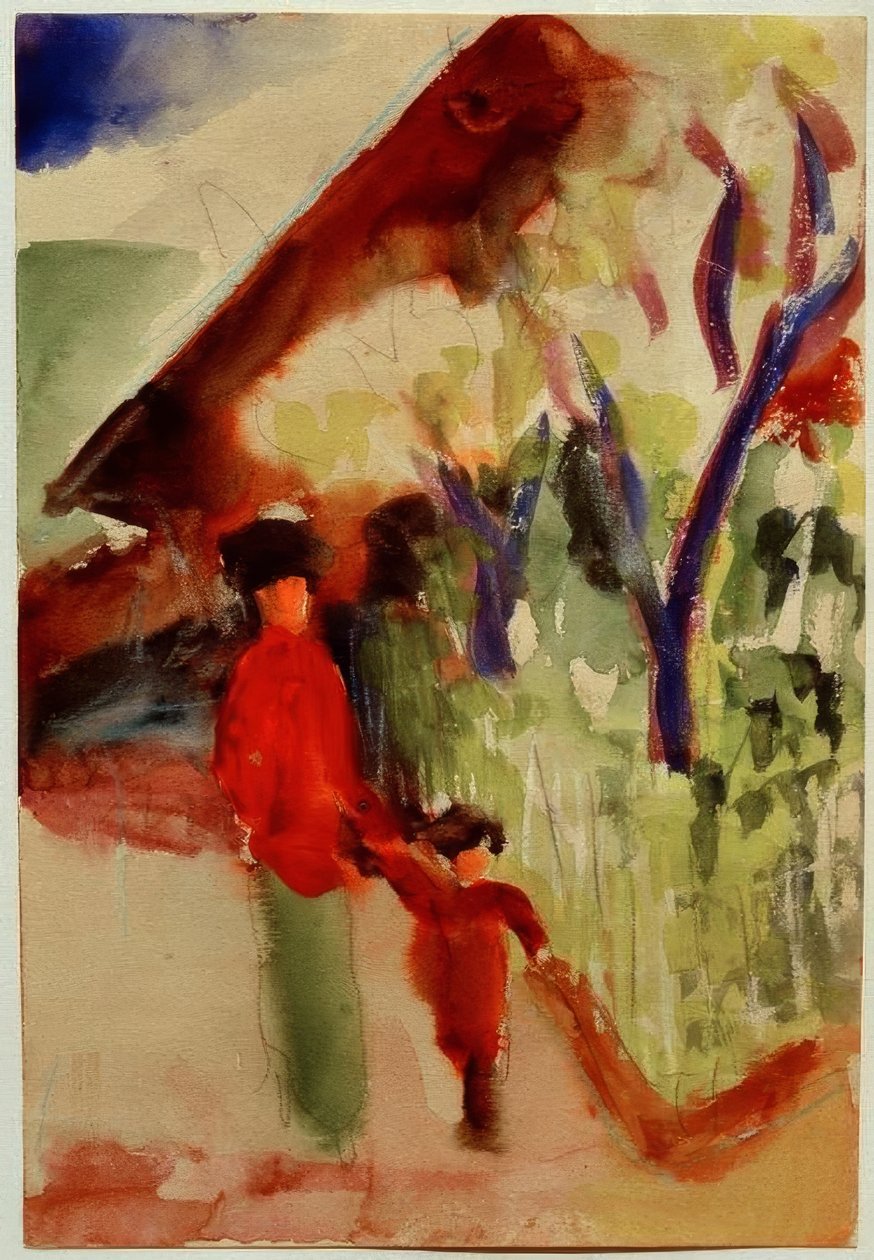 W Domu Szwajcarskim autorstwa August Macke
