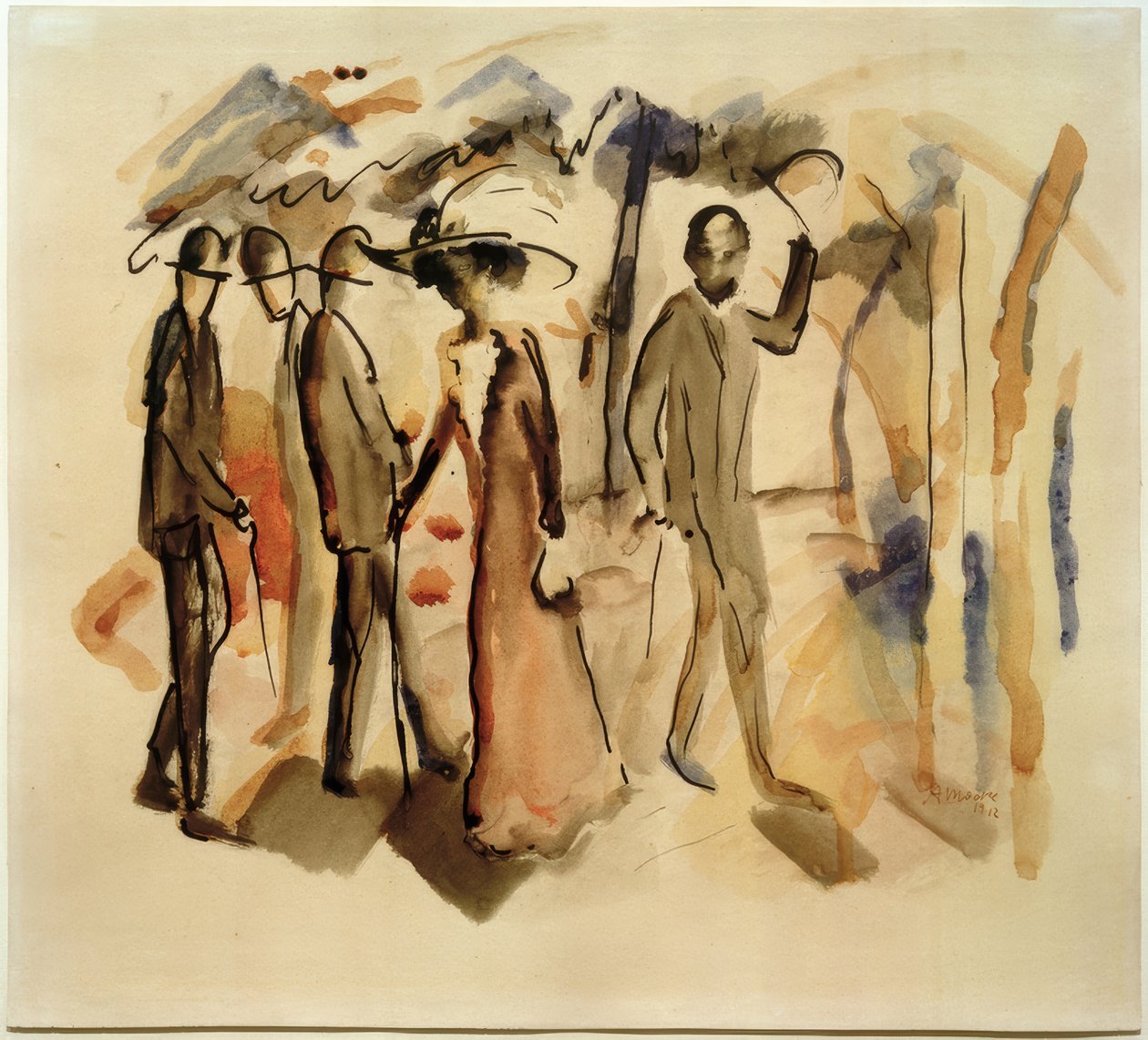 spotkanie autorstwa August Macke
