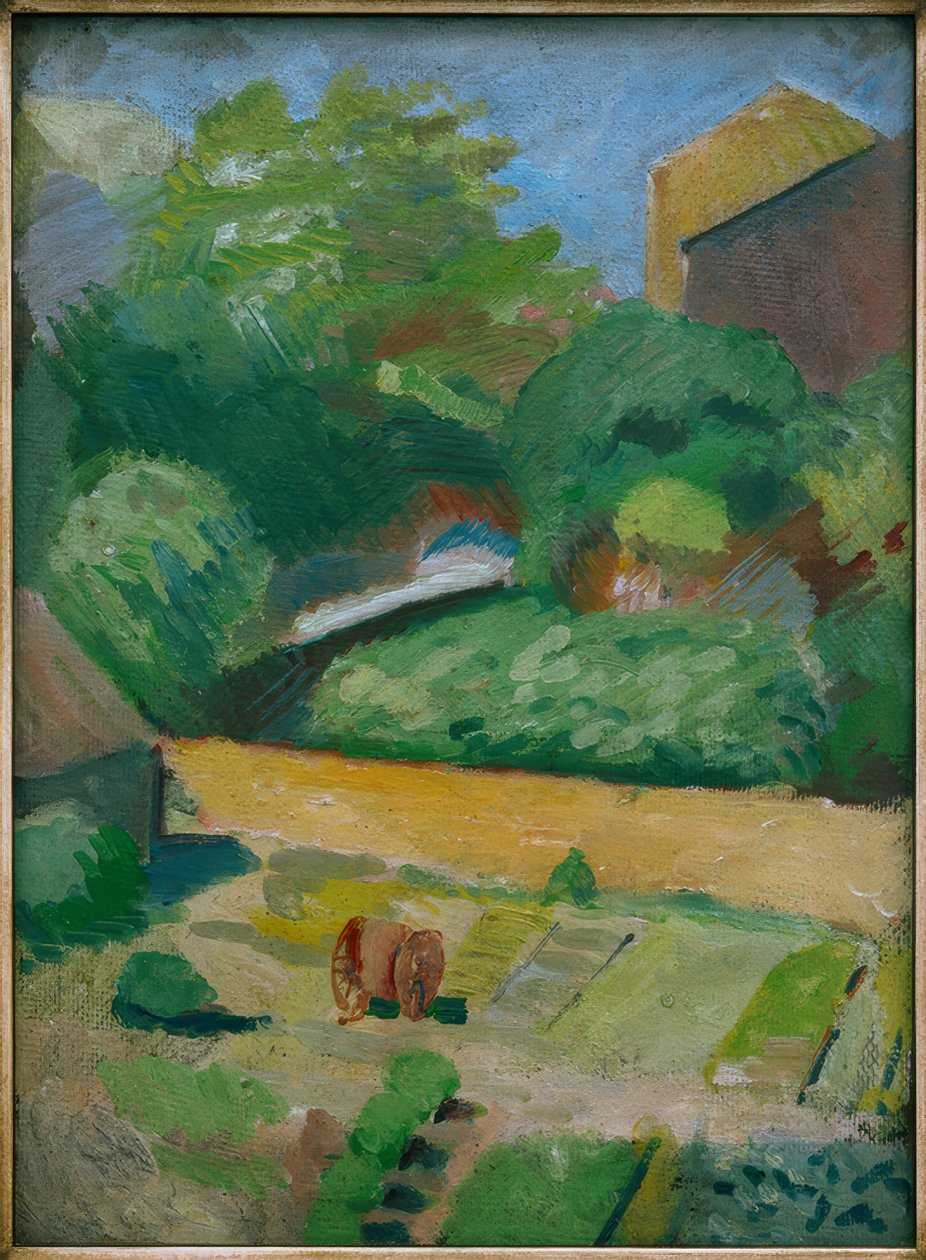 Widok na sąsiedni ogród (Bonn) autorstwa August Macke