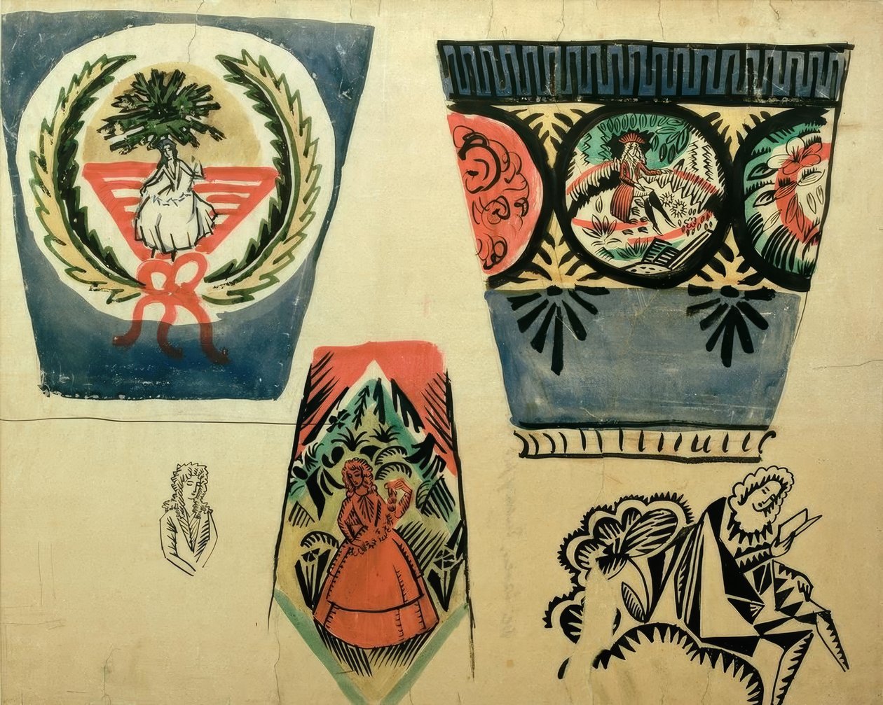 Trzy wazony autorstwa August Macke