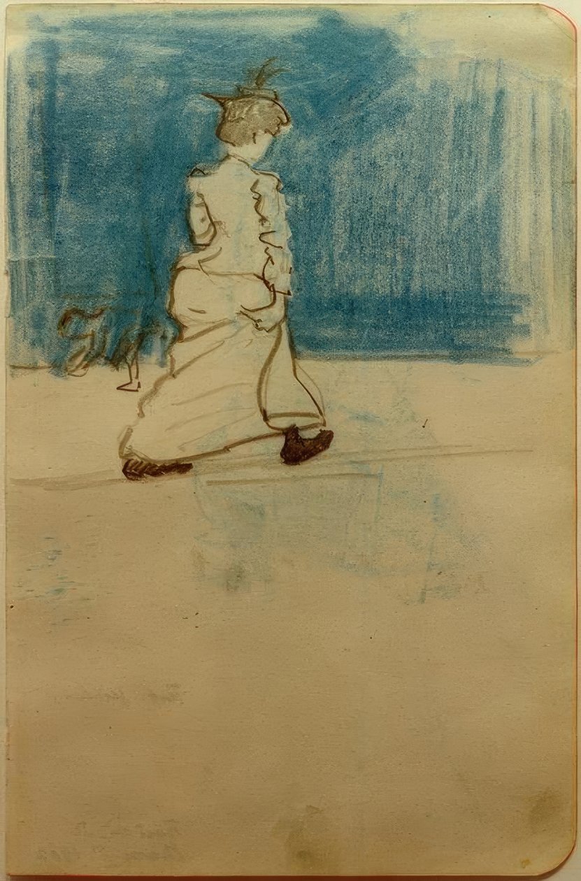 Kobieta na ulicy II autorstwa August Macke