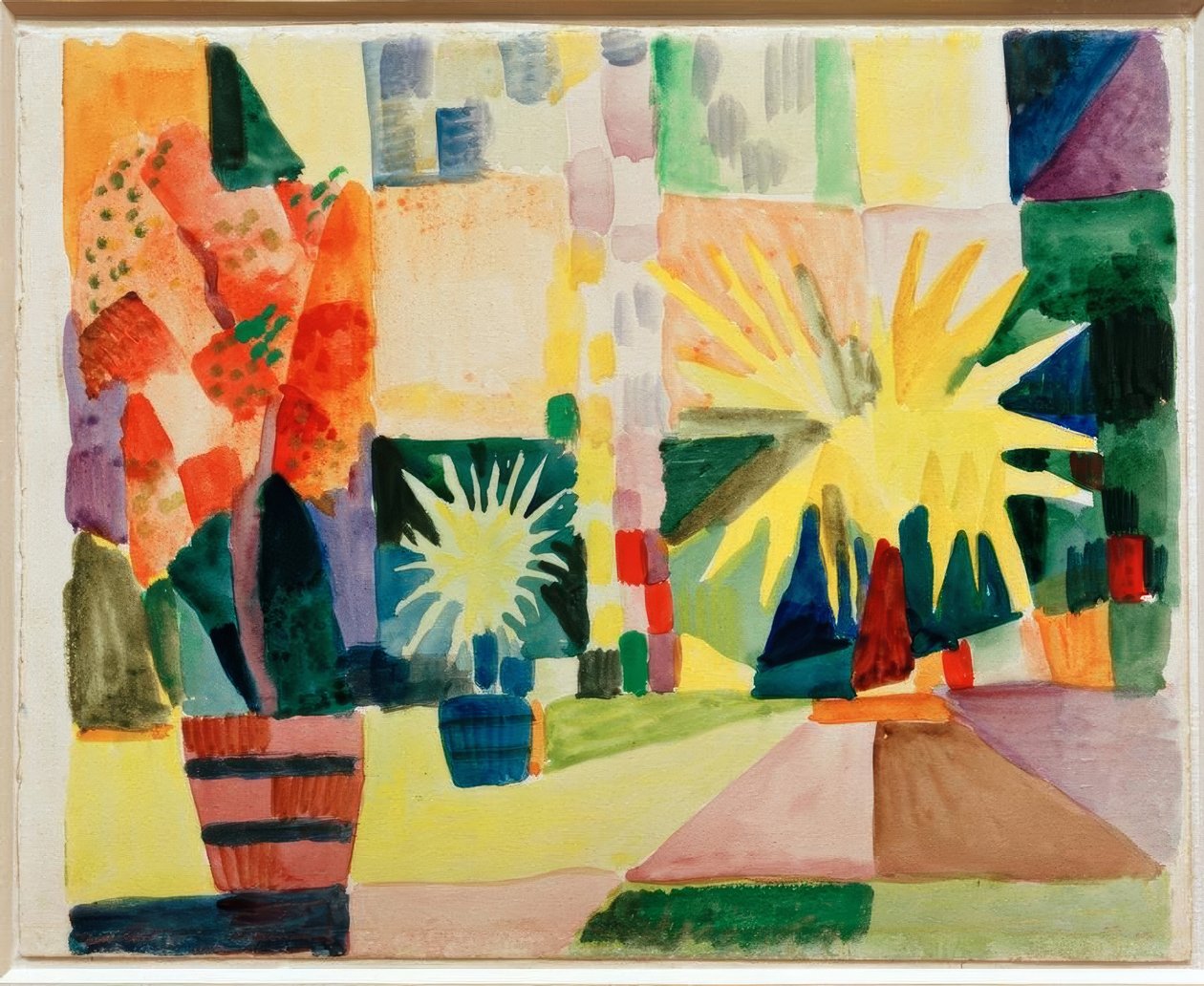Ogród nad jeziorem Thun autorstwa August Macke