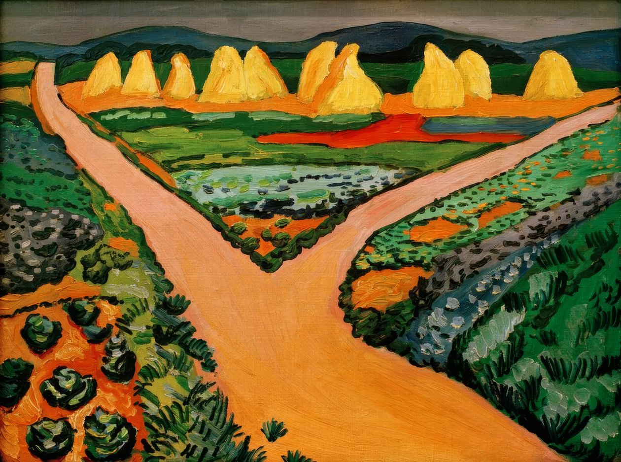 Pola warzywne autorstwa August Macke