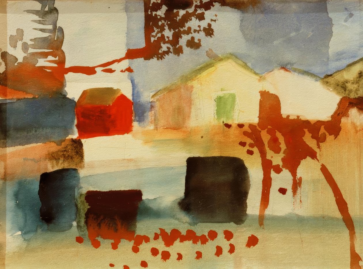 Domy autorstwa August Macke