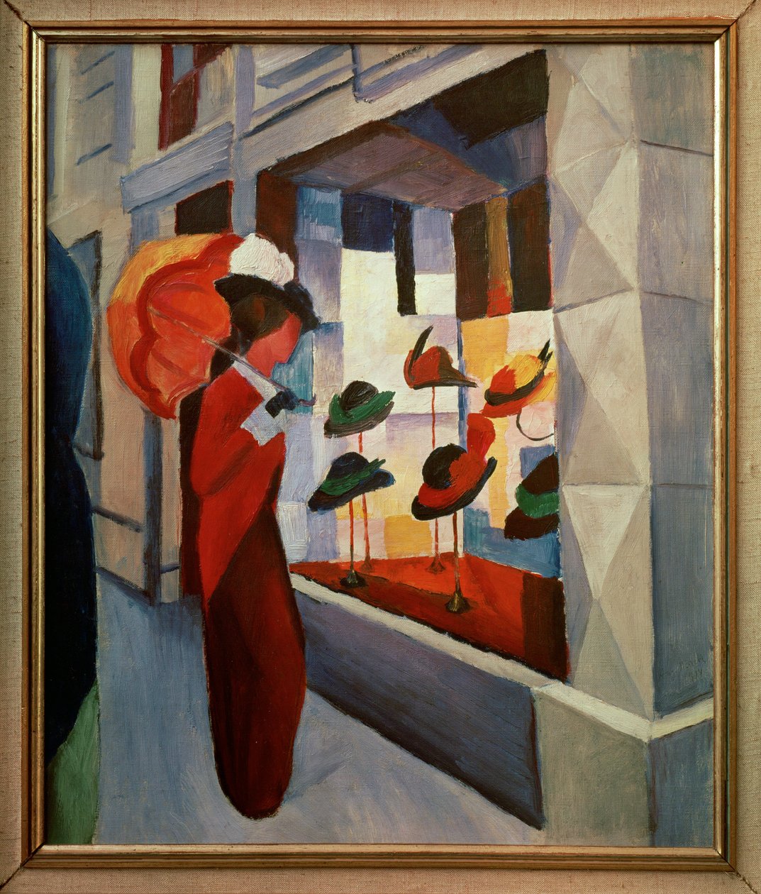 Hatshop (obraz na płótnie) autorstwa August Macke