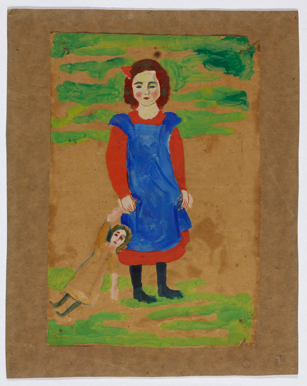 Kind mit Puppe autorstwa August Macke