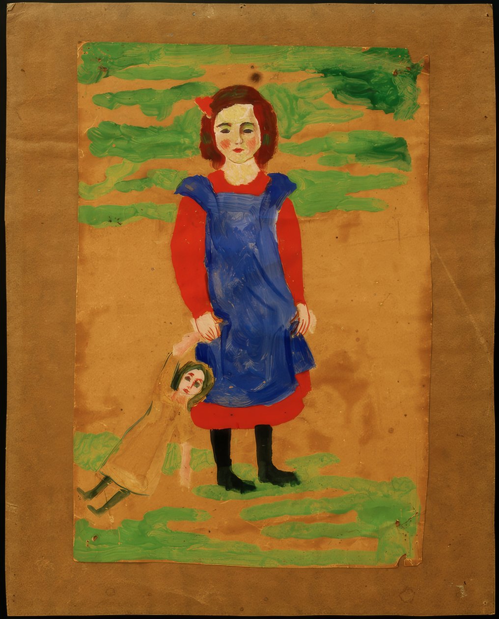 Dziecko z lalką autorstwa August Macke