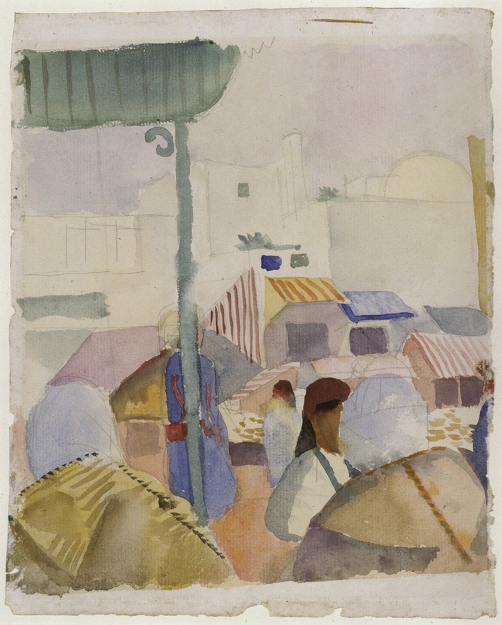 Rynek w Tunisie II autorstwa August Macke