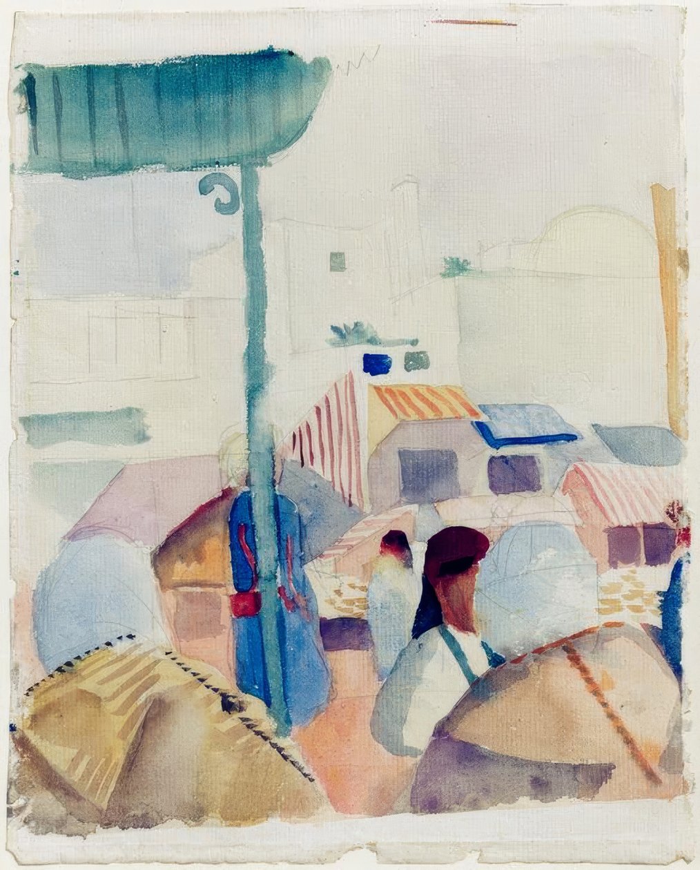 Rynek w Tunisie II autorstwa August Macke