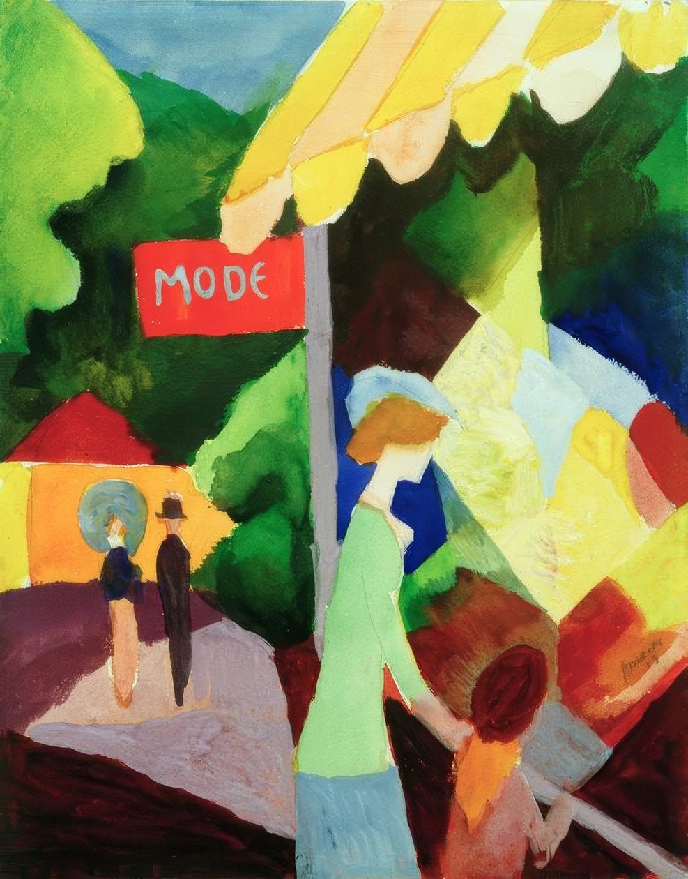 Prezentacja mody autorstwa August Macke