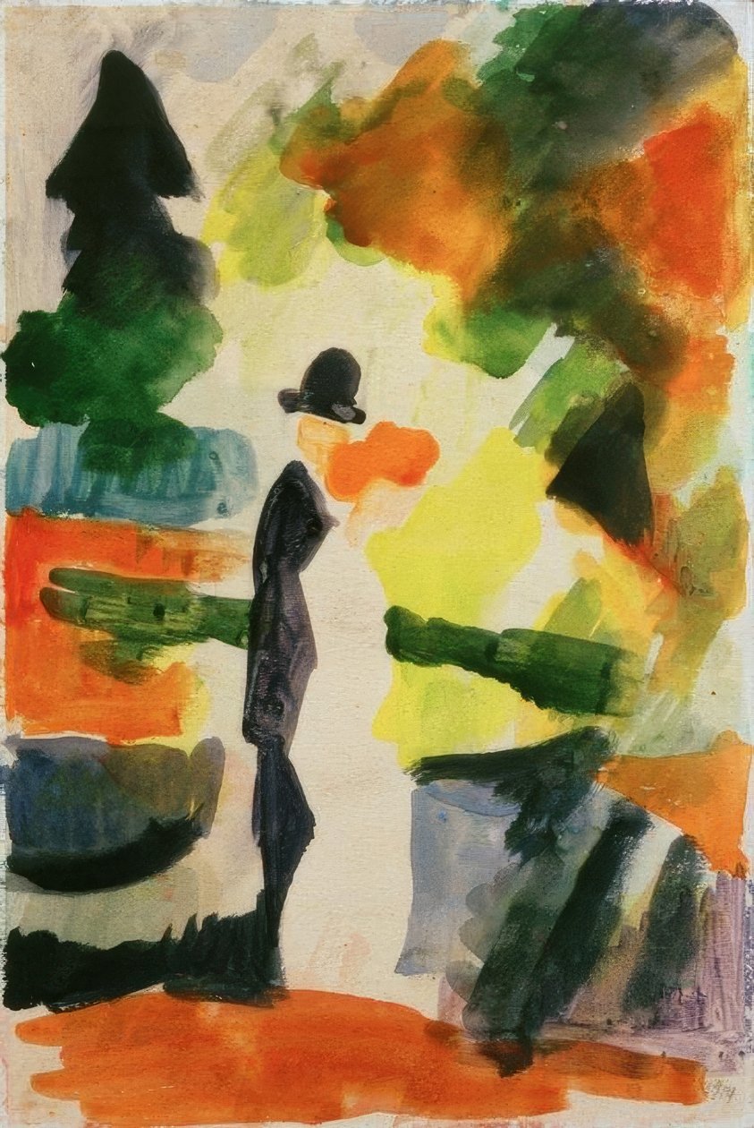 Para w parku autorstwa August Macke