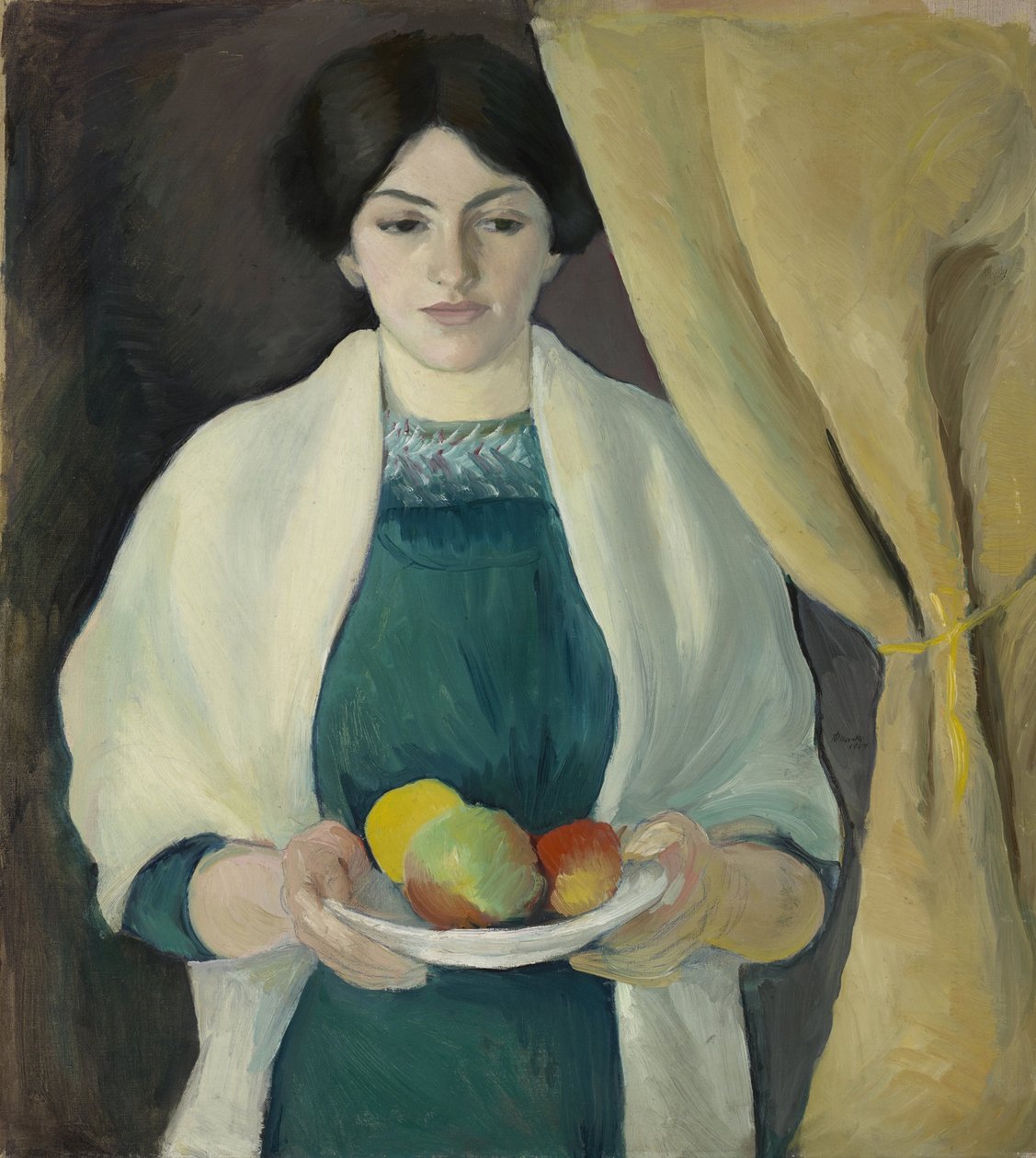 Portret z jabłkami autorstwa August Macke