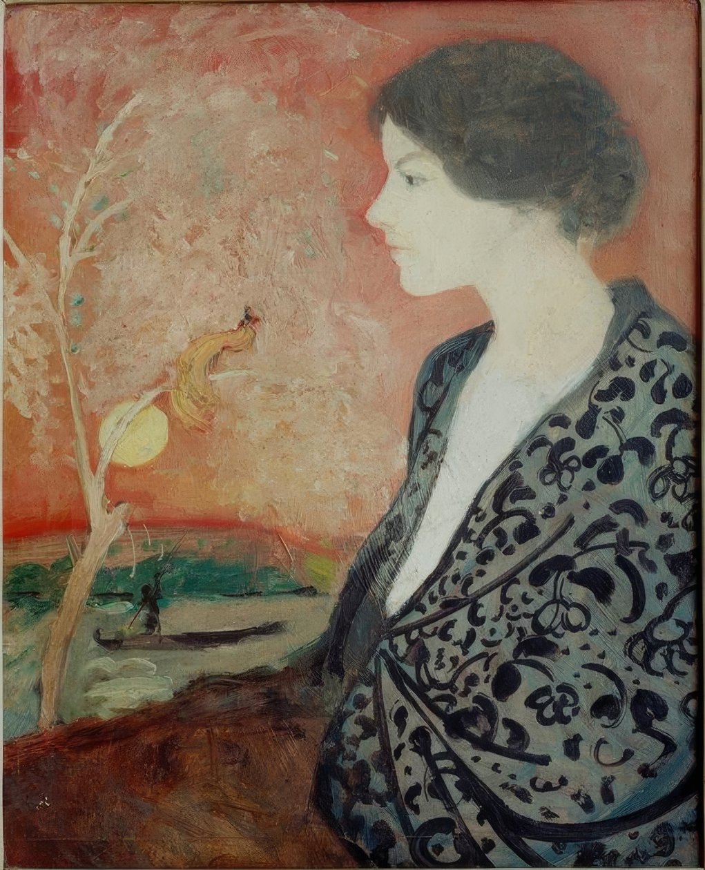 Studium portretowe Elisabeth Gerhardt autorstwa August Macke